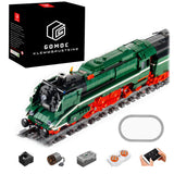 Technik BR18 201 Deutsch Schnellzug Modell, 2348 Teile Technik Dampflokomotive mit Motor und Schienen Bauset Kompatibel mit Lego Technik